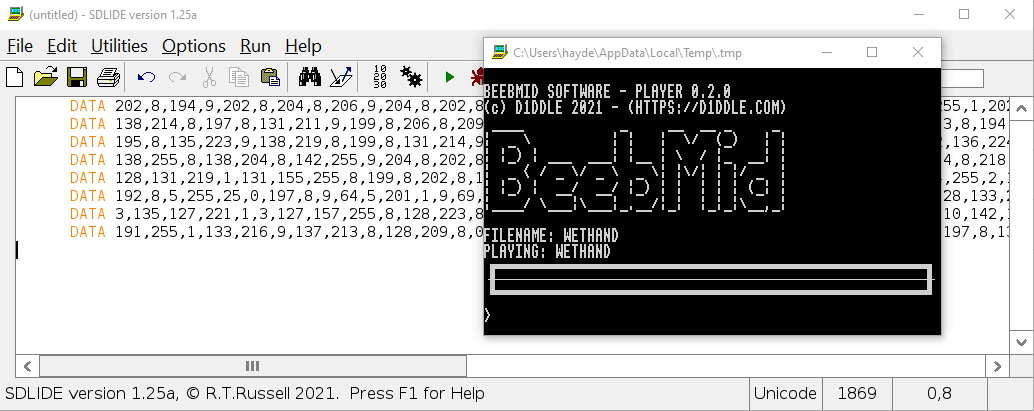 Use BBCSDL2 with BeebMid